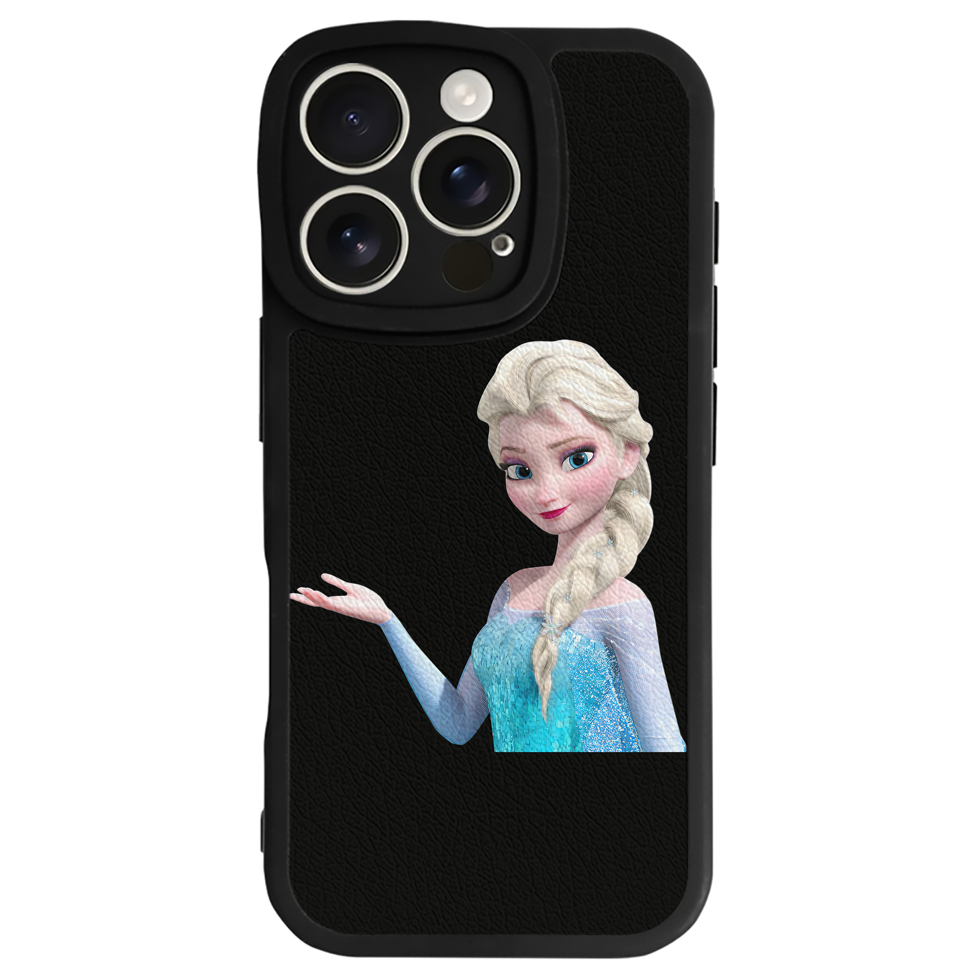 （画像用） アナと雪の女王 アンナ エルサ Frozen Anna Elsa 【iPhone 16シリーズ対応】シリコンスマホケース（レザー調） 材質：シリコン